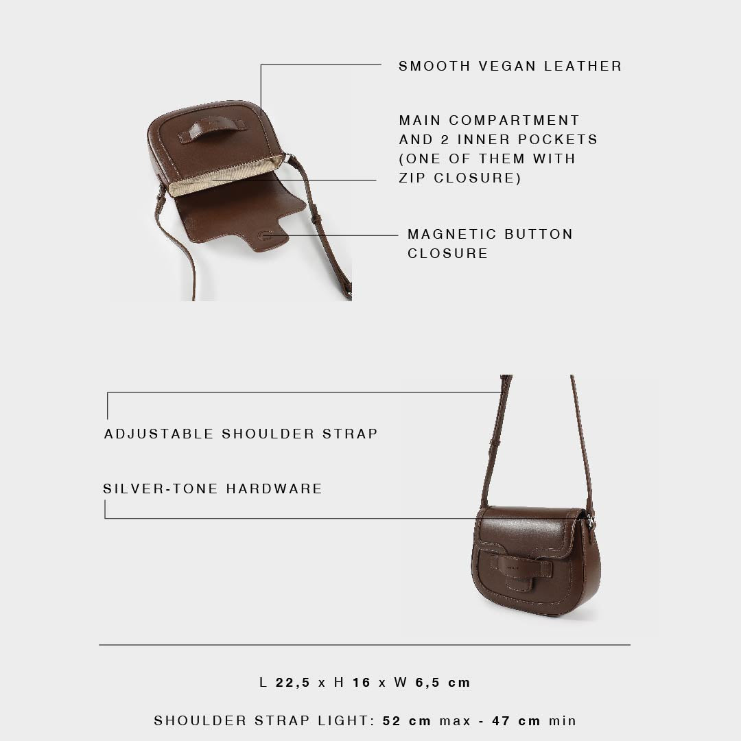 EDITH Shoulder Bag - BROWN