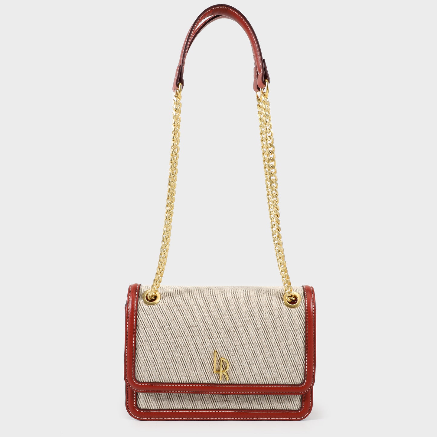 Borsa a tracolla ELOISE CANVAS - TERRACOTTA