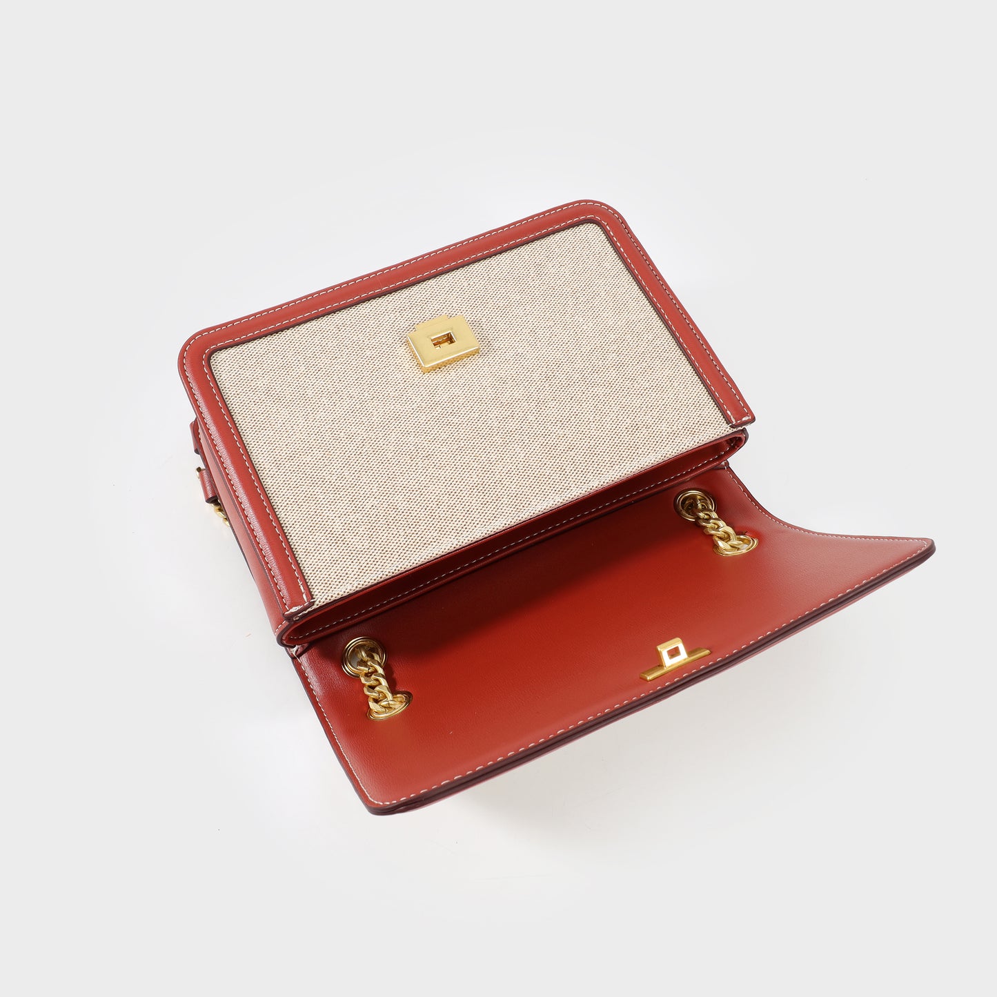 Borsa a tracolla ELOISE CANVAS - TERRACOTTA