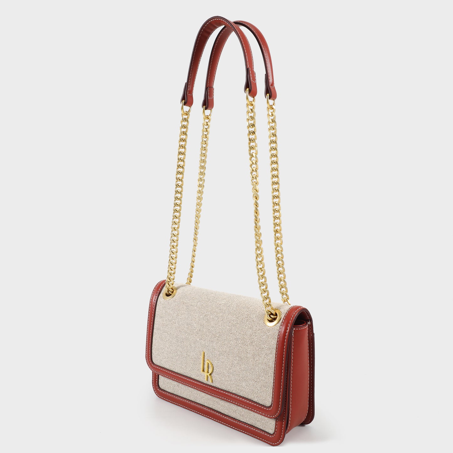 Borsa a tracolla ELOISE CANVAS - TERRACOTTA