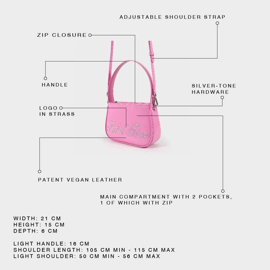Mini bag in vernice LIBERTY - ROSA