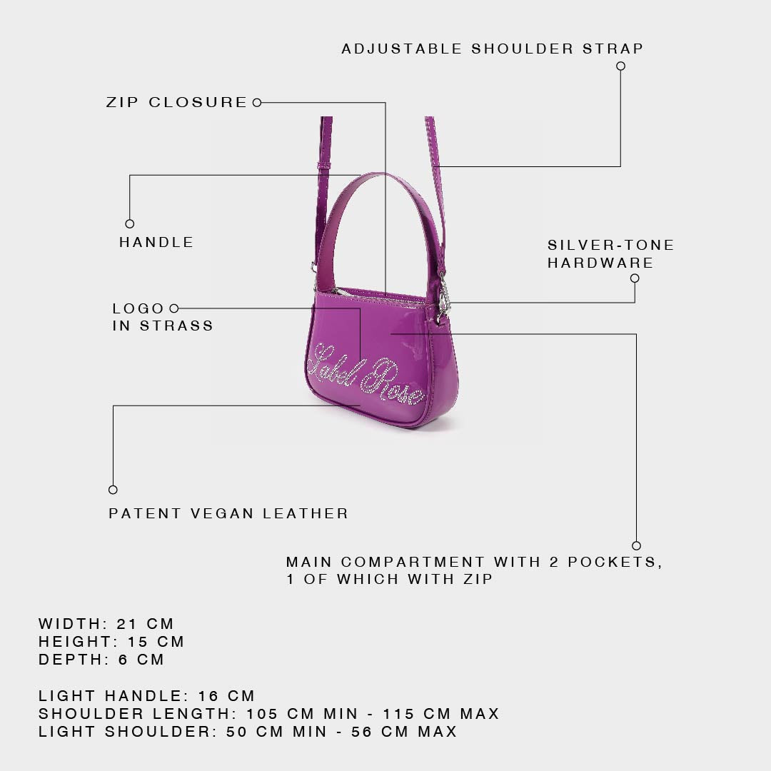 Mini bag in vernice LIBERTY - VIOLA