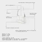 LIBERTY Patent Mini Bag - WHITE