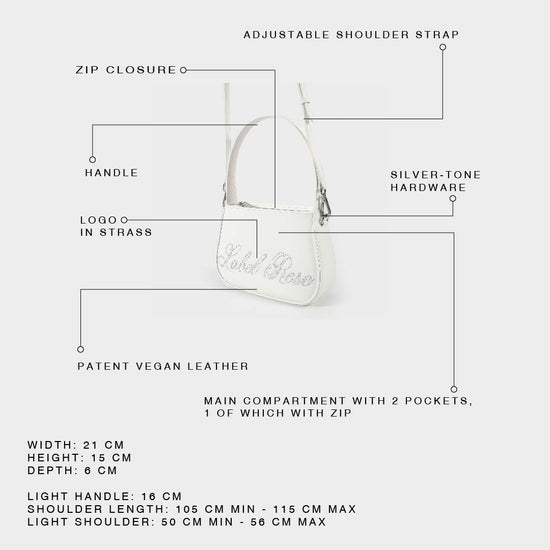 LIBERTY Patent Mini Bag - WHITE