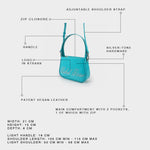 Mini bag in vernice LIBERTY - TURCHESE