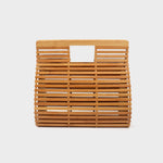 Borsa in bamboo rettangolare - BEIGE