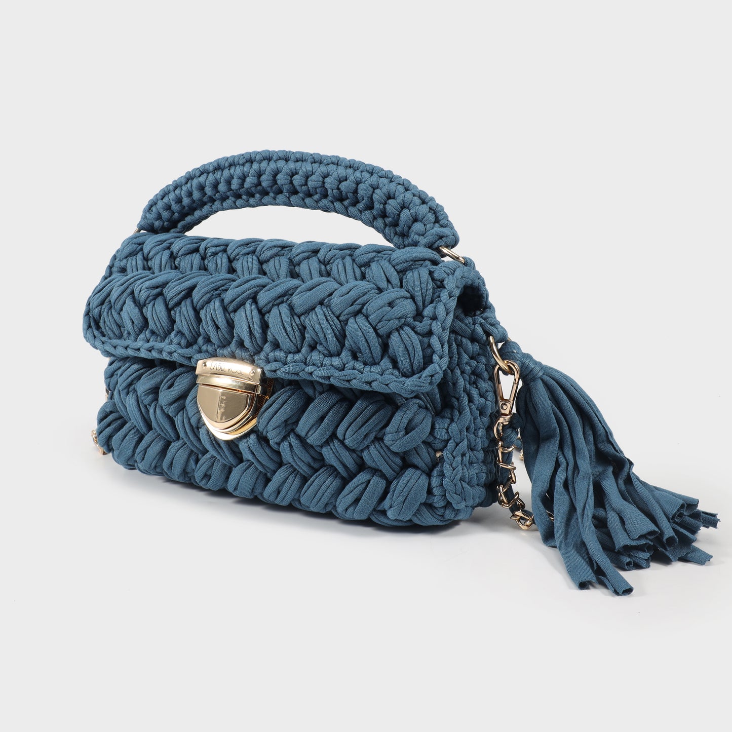 LOU LOU recycled handbag - BLUE