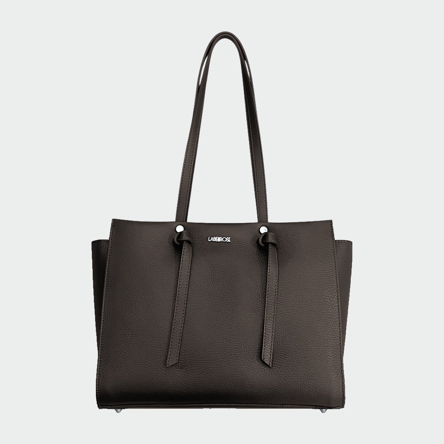 Borsa a mano ABIGAIL BIG vera pelle - DARK BROWN