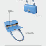 Bolso de hombro BUFFY - BLU CLARO
