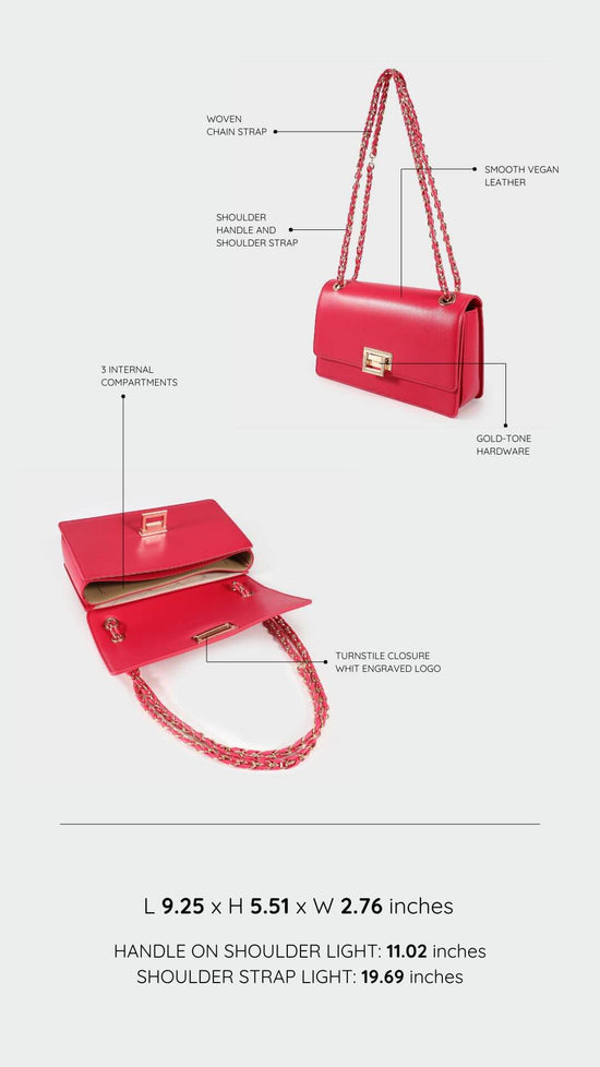 Borsa a spalla BUFFY - CHERRY