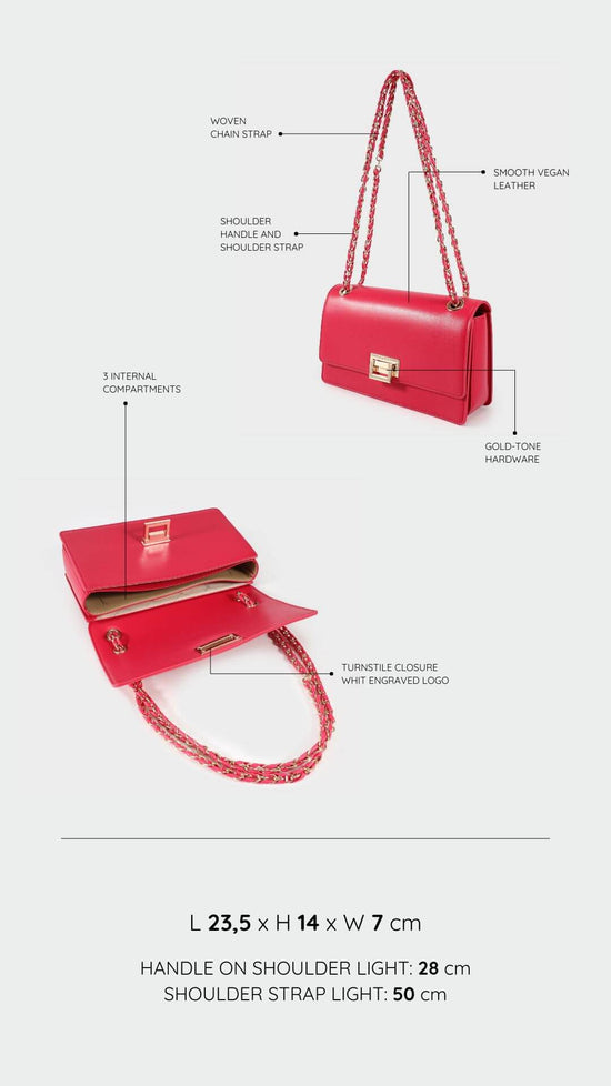 Borsa a spalla BUFFY - CHERRY