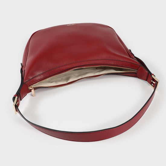 LILLIAN Shoulder Bag - DEEP RED