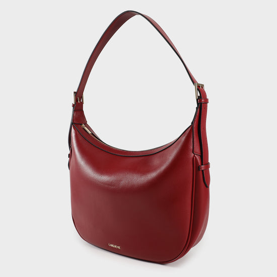 LILLIAN Shoulder Bag - DEEP RED