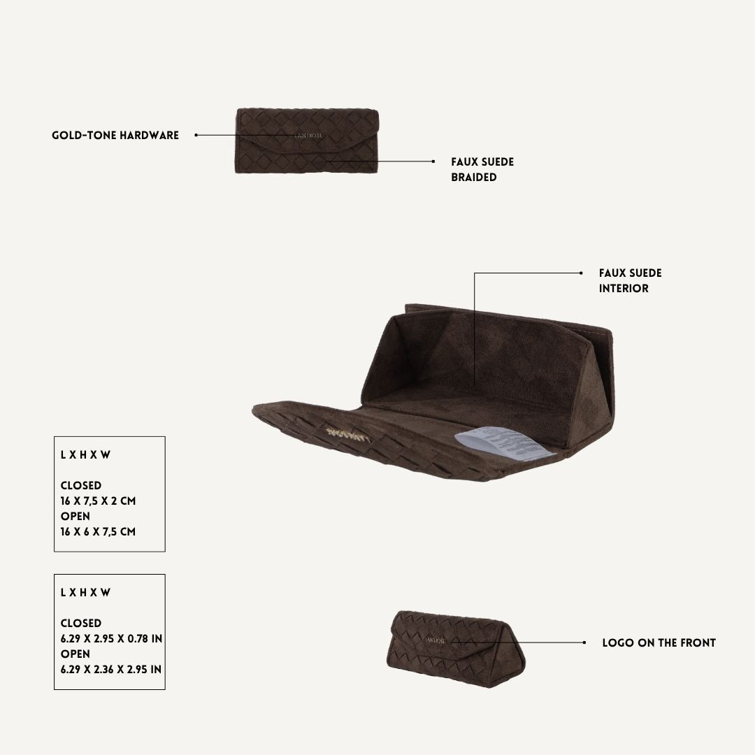 MEGAN FAUX SUEDE MATCHING SET - BROWN