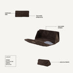 MEGAN FAUX SUEDE MATCHING SET - BROWN