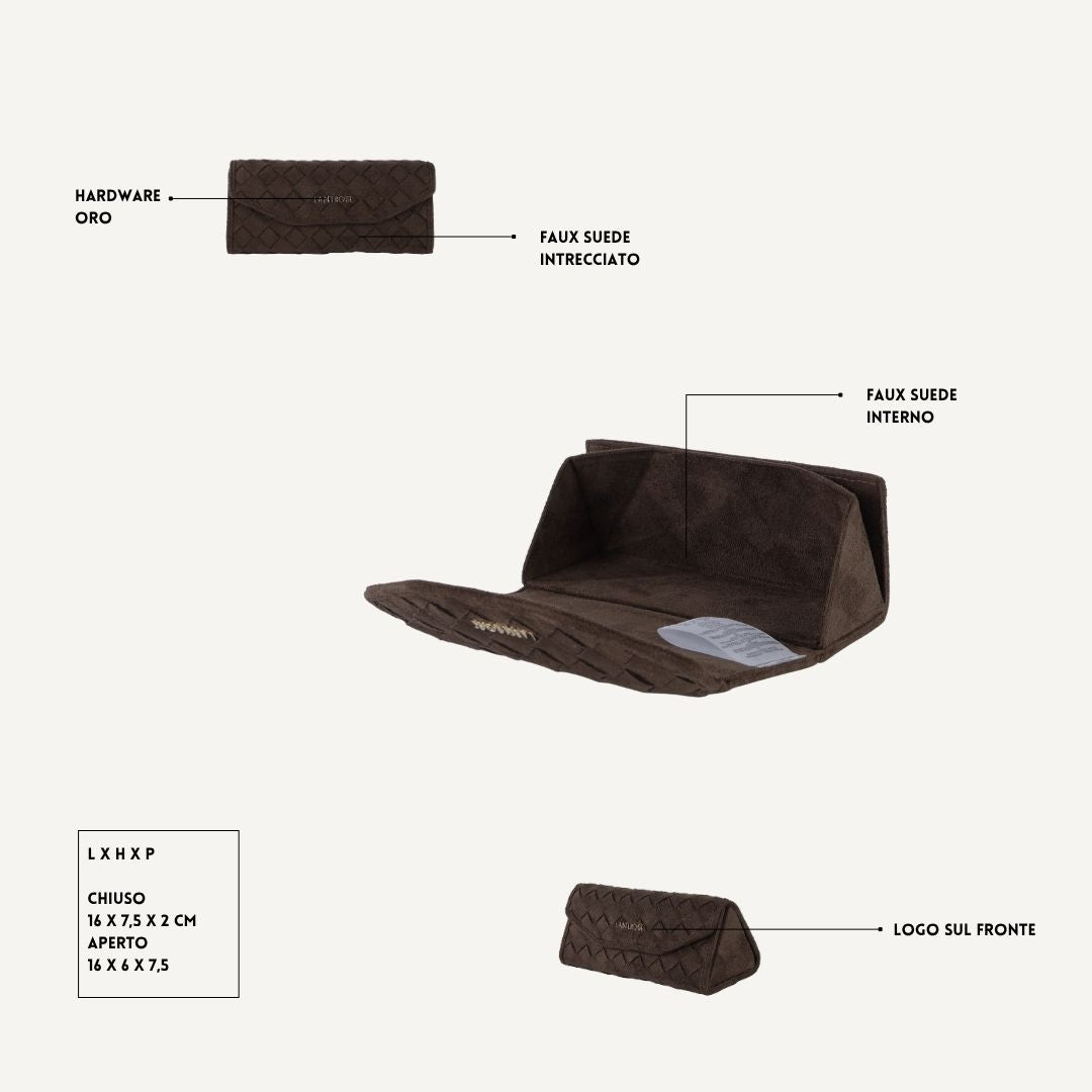 MEGAN FAUX SUEDE MATCHING SET - BROWN