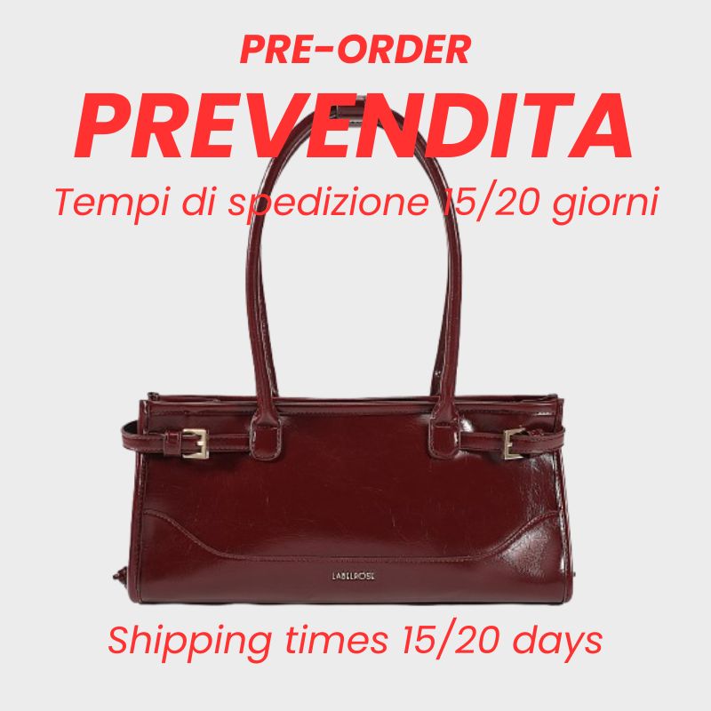 SABOT GLACE shoulder bag - BURGUNDY