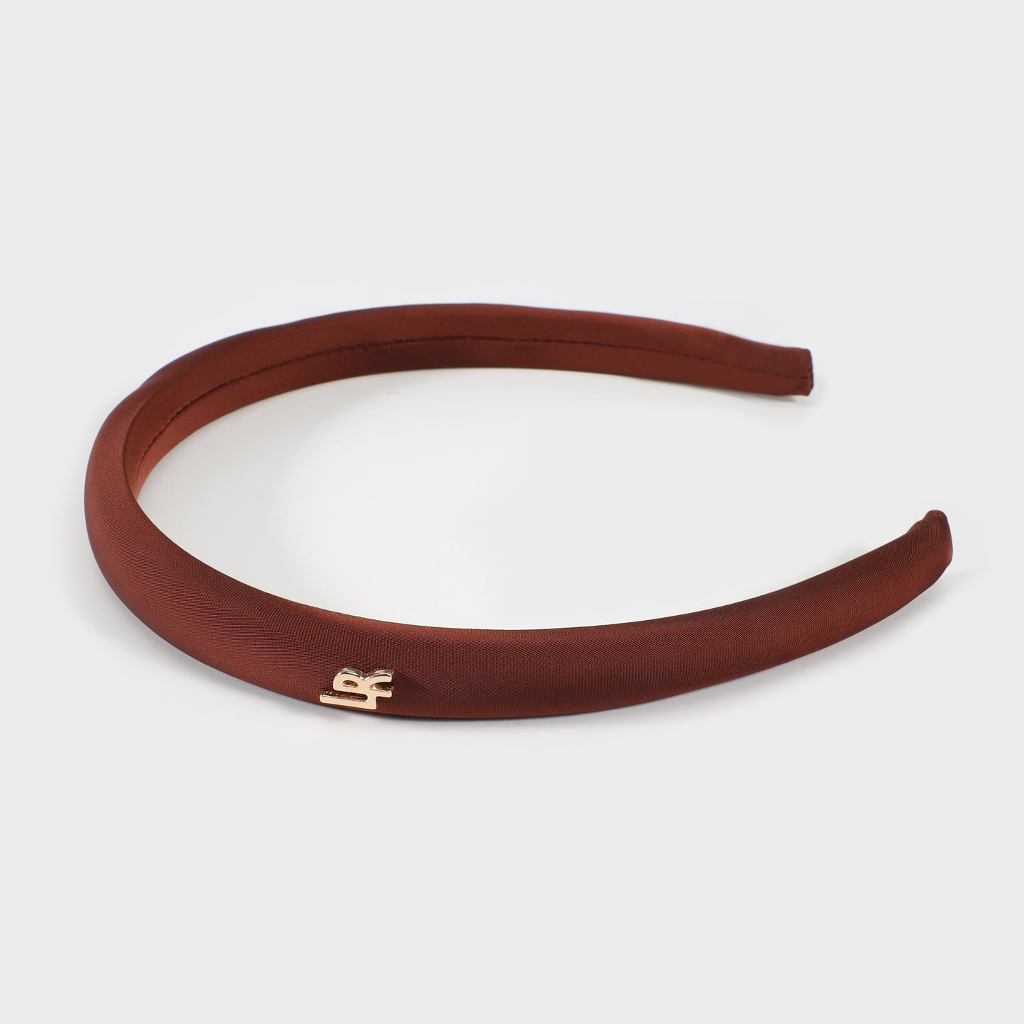 Cerchietto satin marrone