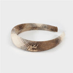 Cerchietto tweed beige