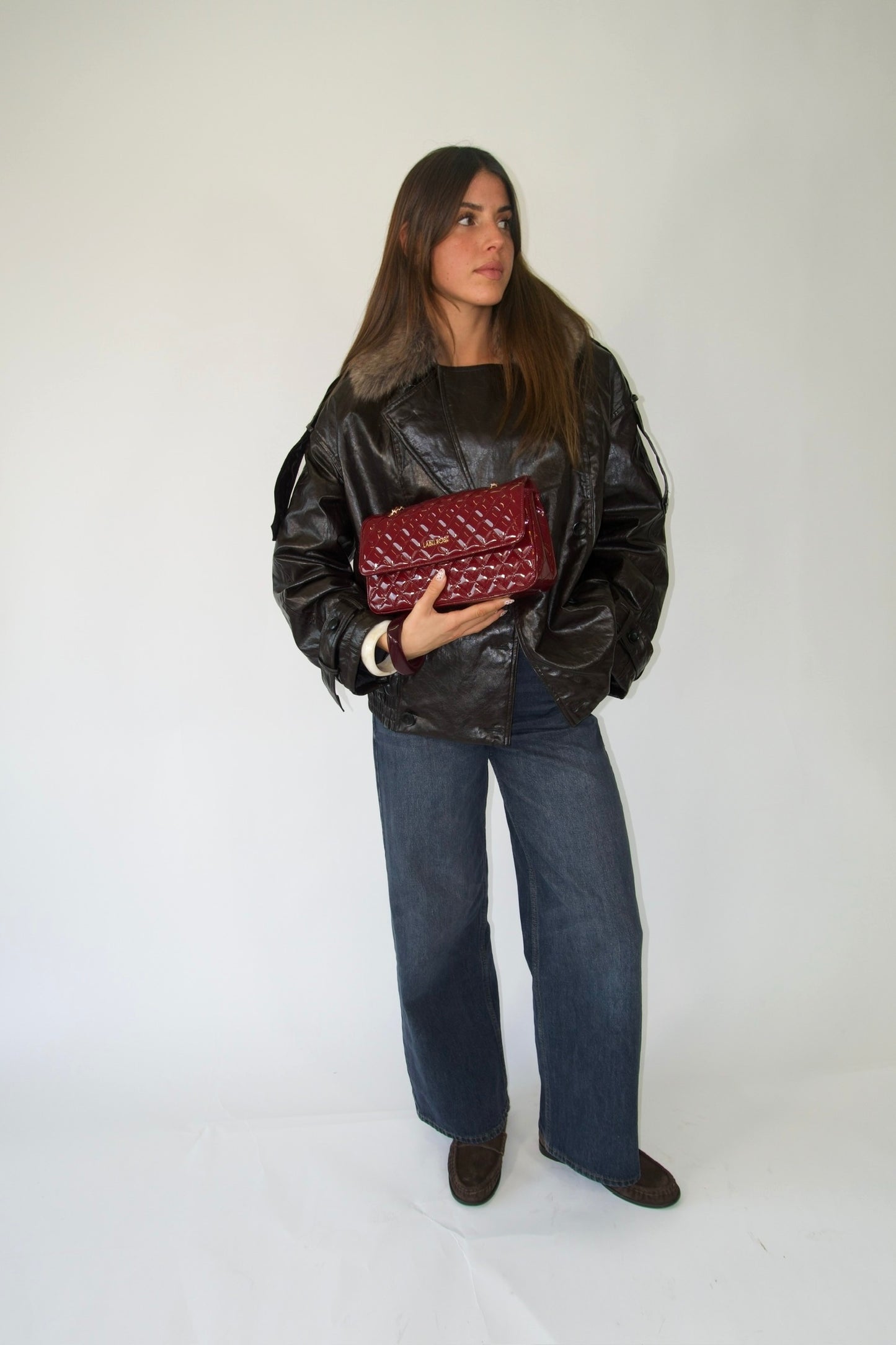 KATE SMALL shoulder bag - CHERRY