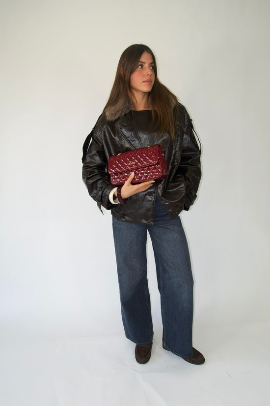 KATE SMALL shoulder bag - CHERRY