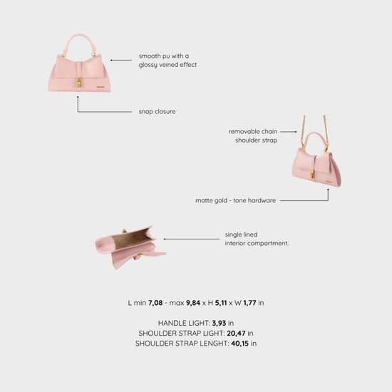 Borsa a mano CHERIE- PINK CONFETTI