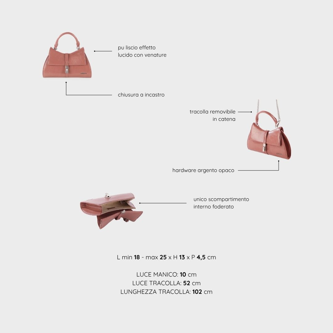 Bolso de mano CHERIE- MALVA BLOOM