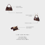 Bolso de mano CHERIE- DARK BROWN GLOW