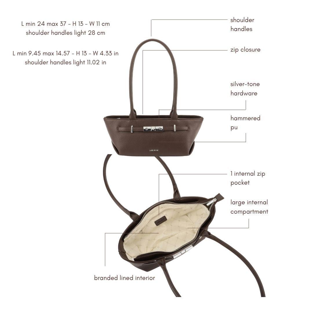 Borsa a spalla JAY- CHOCOLATE