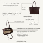 Bolso de hombro MELISSA EXTRA BIG - CHOCOLATE