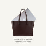 Bolso de hombro MELISSA EXTRA BIG - CHOCOLATE