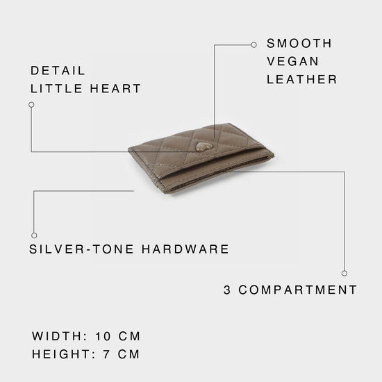 LADY WALLET Card Holder - TAUPE