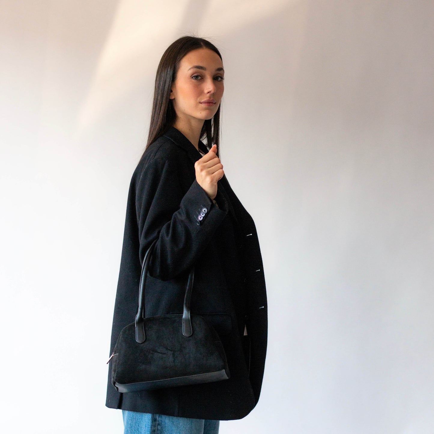 AVA Shoulder Bag - BLACK SILVER