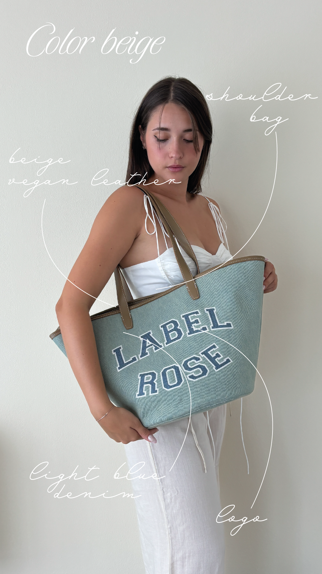 Borsa a spalla NANCY - BEIGE