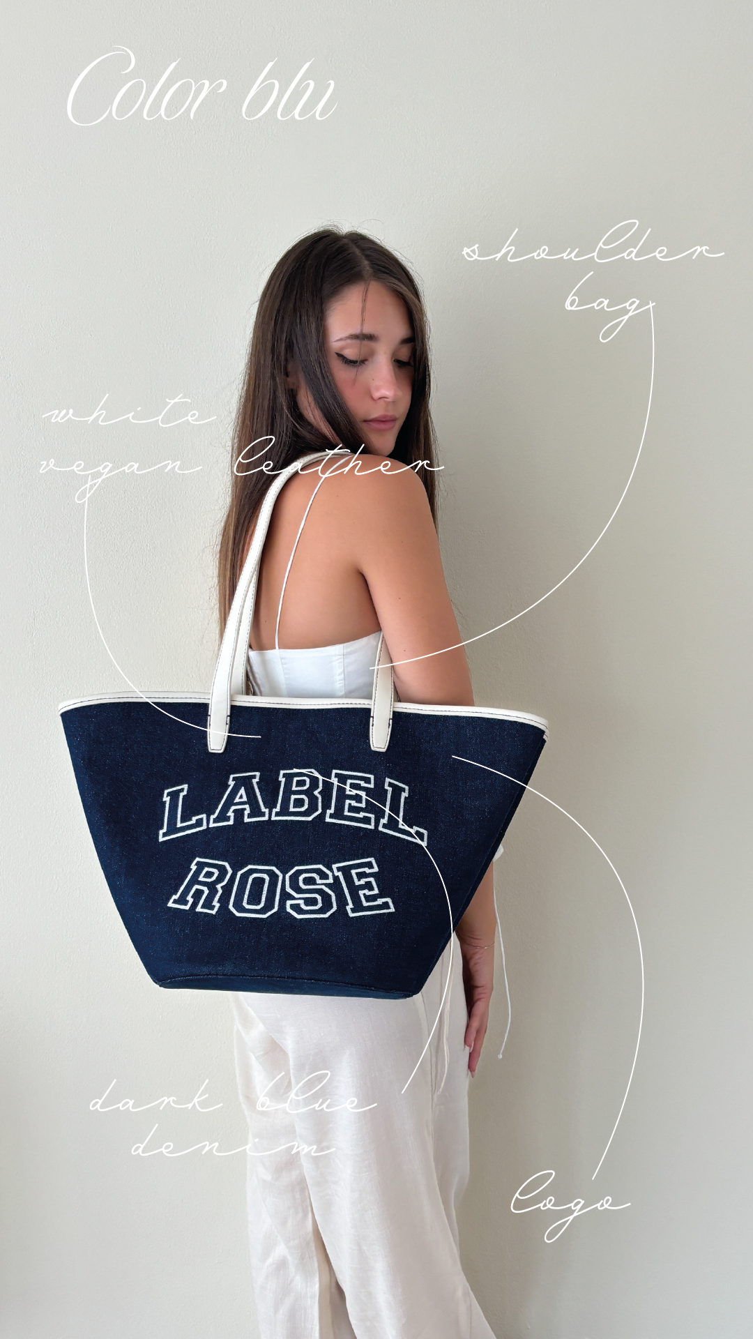 Borsa a spalla NANCY - BLU