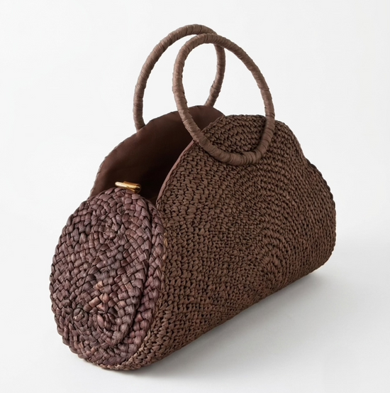 Borsa in paglia DUNE - BROWN