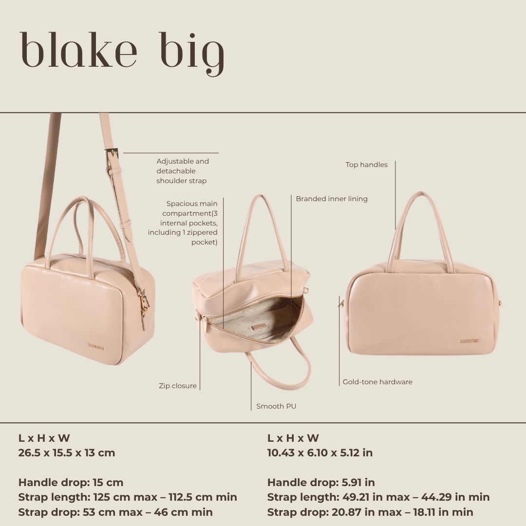 Borsa bauletto BLAKE BIG - GINSENG