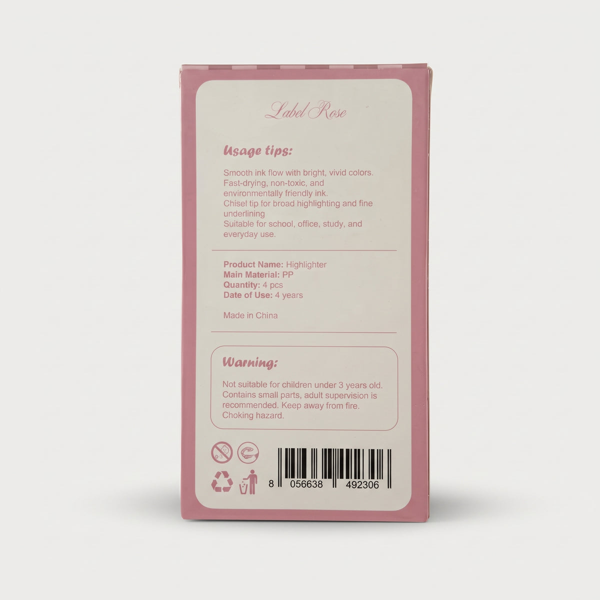 LABEL ROSE highlighters - PINK