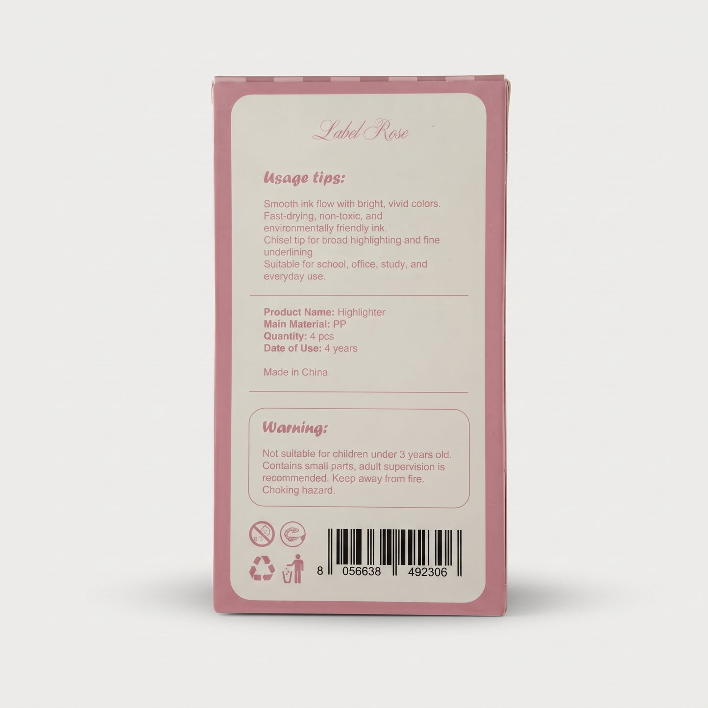 LABEL ROSE highlighters - PINK