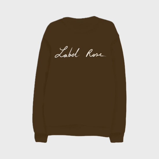 LABEL ROSE Sweatshirt - BROWN