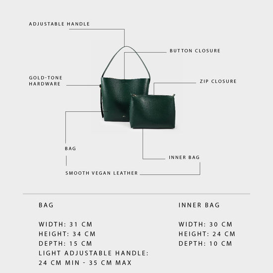 Shopper bag GEA - VERDE BOSCO