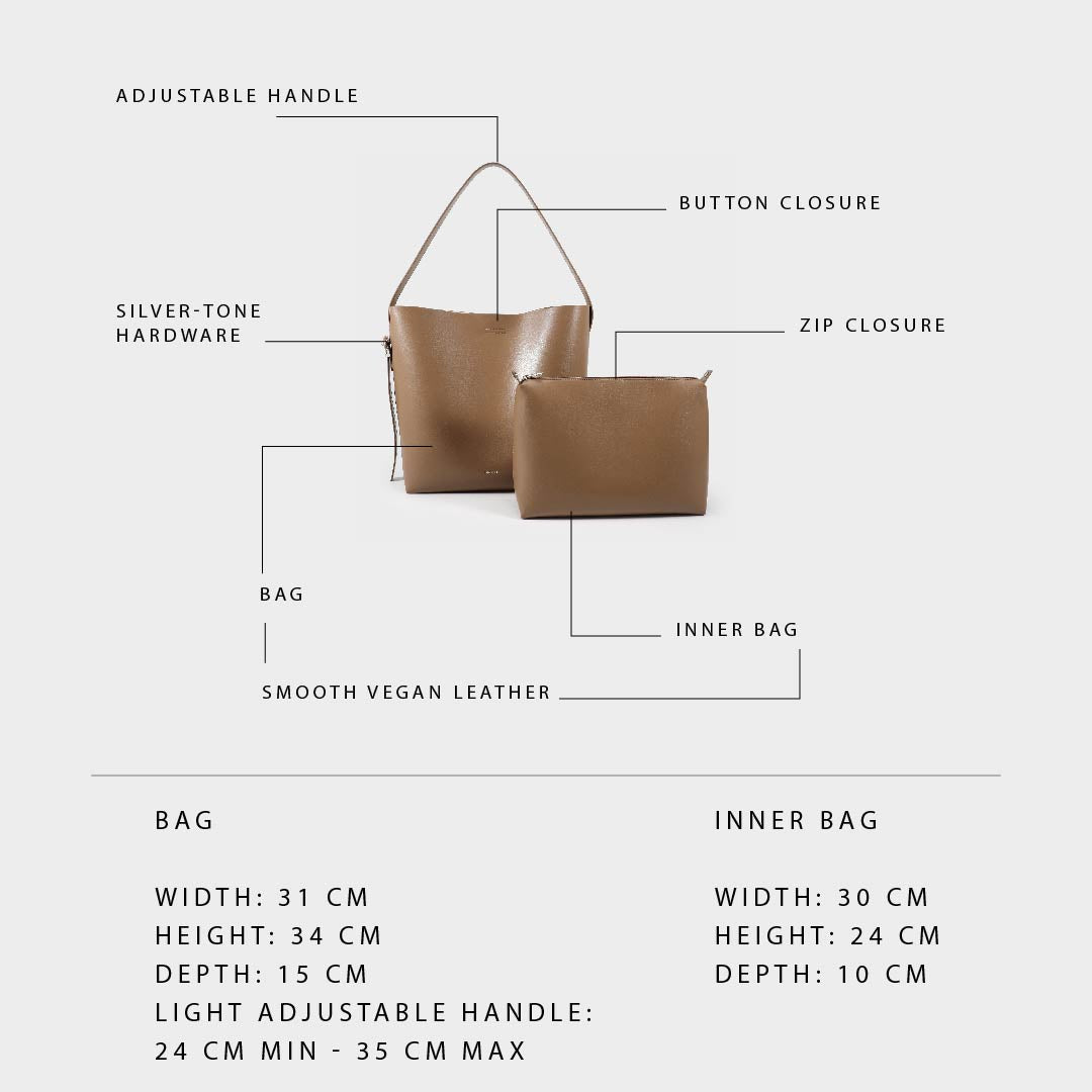 Shopper bag GEA - TAUPE