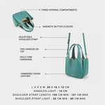 Bolso a mano DAISY SMALL - VERDE ESMERALDA