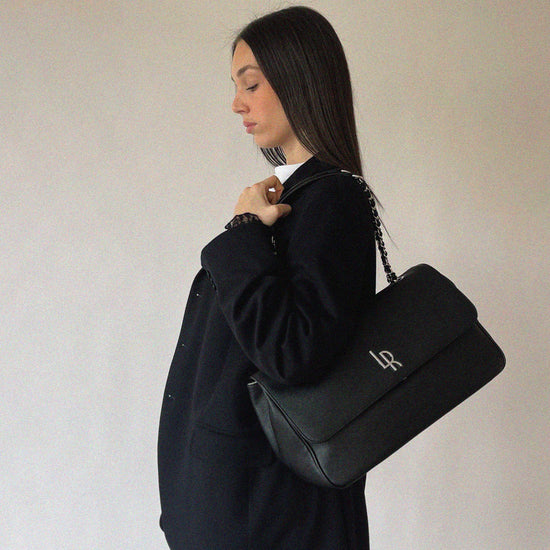 MARGARET Shoulder Bag - BLACK SILVER