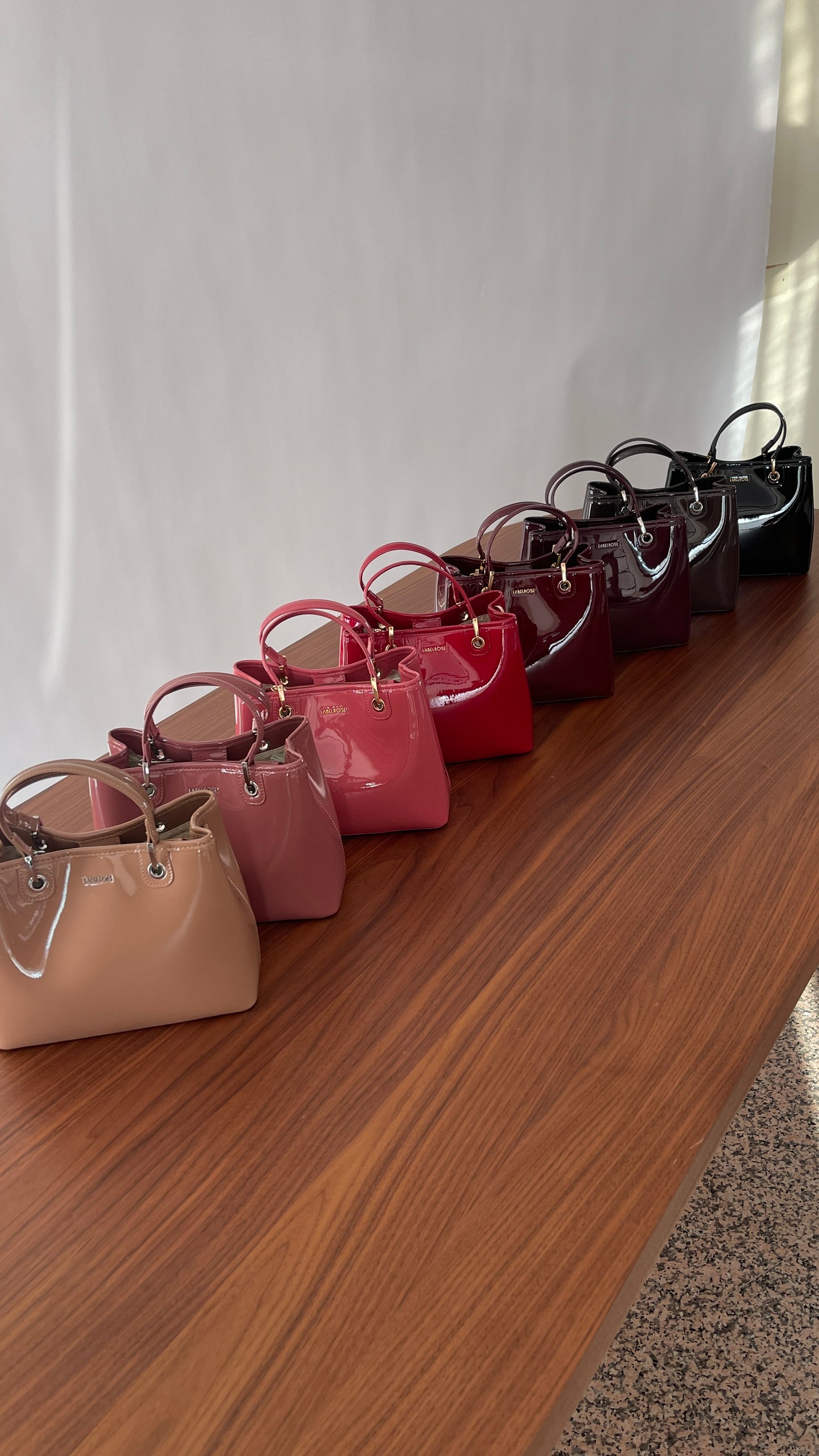 Borsa a mano MARGOT BIG VERNICE - RASPBERRY JELLY