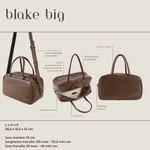 Borsa bauletto BLAKE BIG - COFFEE