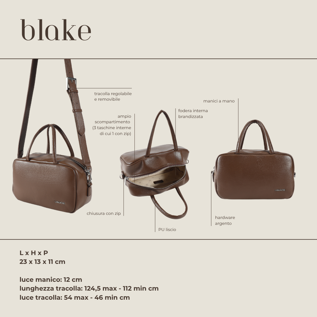 Borsa bauletto BLAKE - COFFEE
