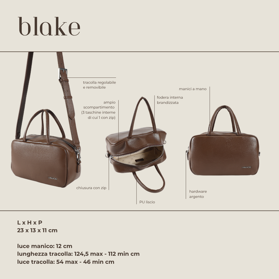 Bolso bowling BLAKE - MARRÓN