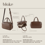 Borsa bauletto BLAKE - COFFEE