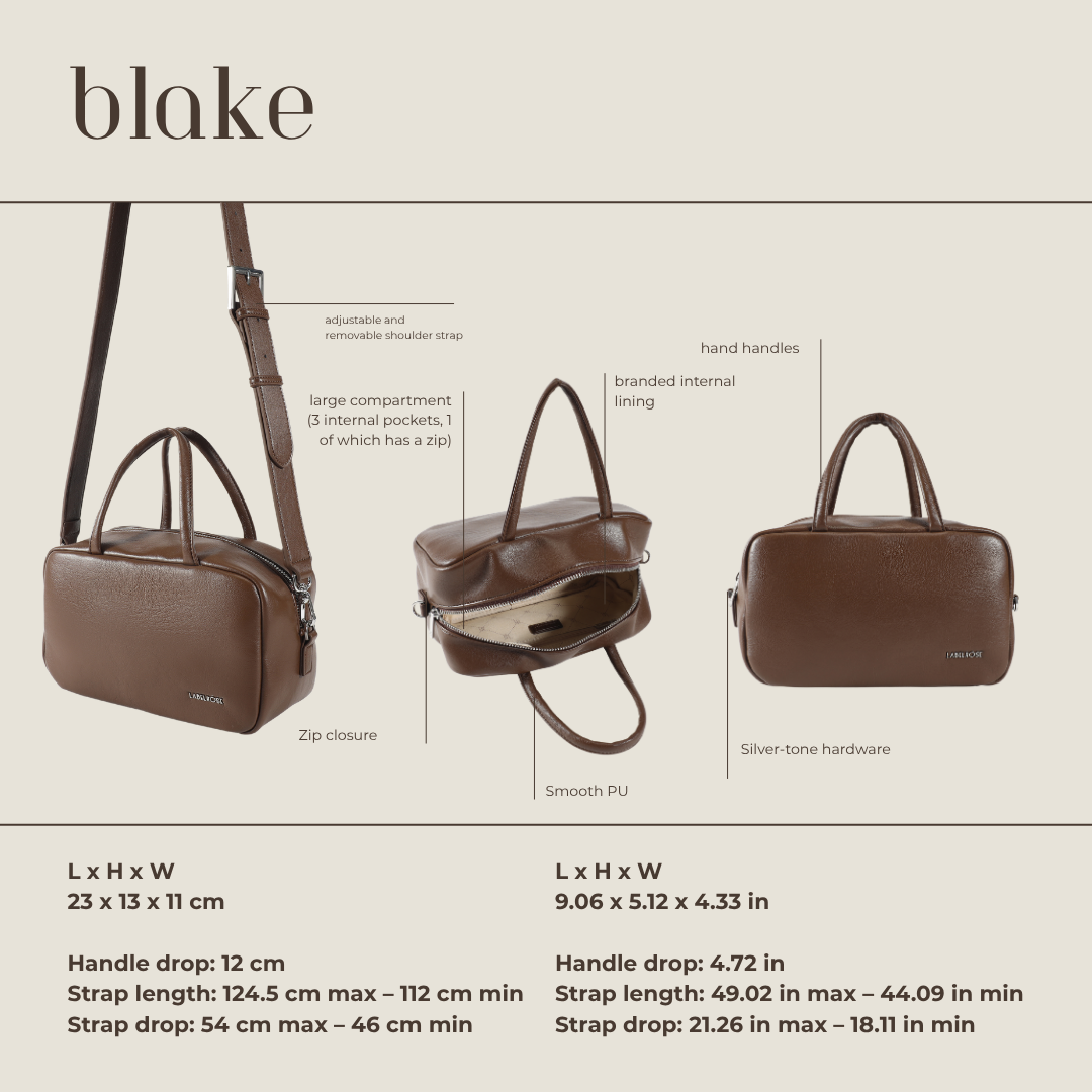 Borsa bauletto BLAKE - COFFEE